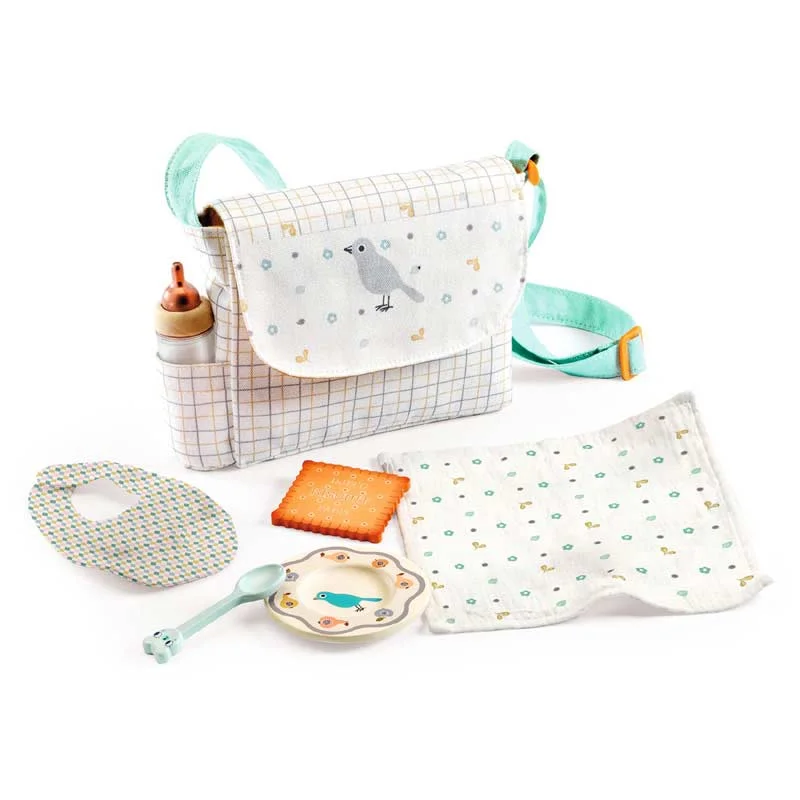 Dolls for Pet Lovers with Adorable Pet - Themed AccessoriesDjeco Pomea mealtime set