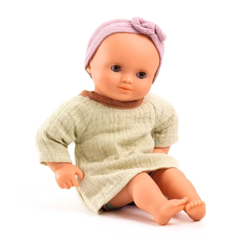 Dolls with a Braille - Embossed Nameplate and Sensory - Friendly AccessoriesDjeco Pomea Pistache doll