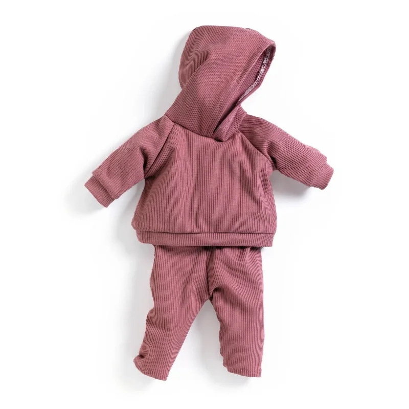 Plus - Sized Soft - Body Cloth Dolls for Toddlers with a Set of Colorful Clothing AccessoriesDjeco Pomea Rosewood clothing set