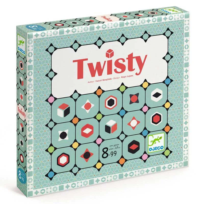 Sustainable Solid Wood Educational Toys with a Language - Learning Activity BookDjeco Twisty Game