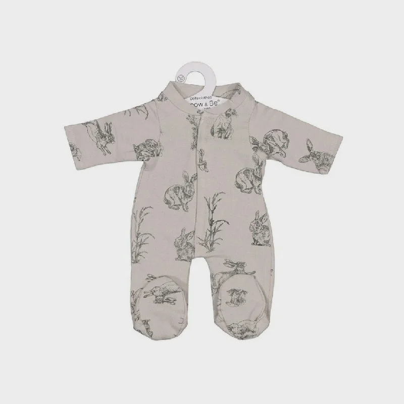 Dolls for Art Enthusiasts with a Painting Set and Art - Inspired AccessoriesDoll Sleep Suit | Grey Burrowers