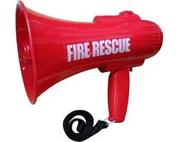 Hand - Carved Wooden Educational Toys with Alphabet - Learning BlocksFire Rescue Megaphone