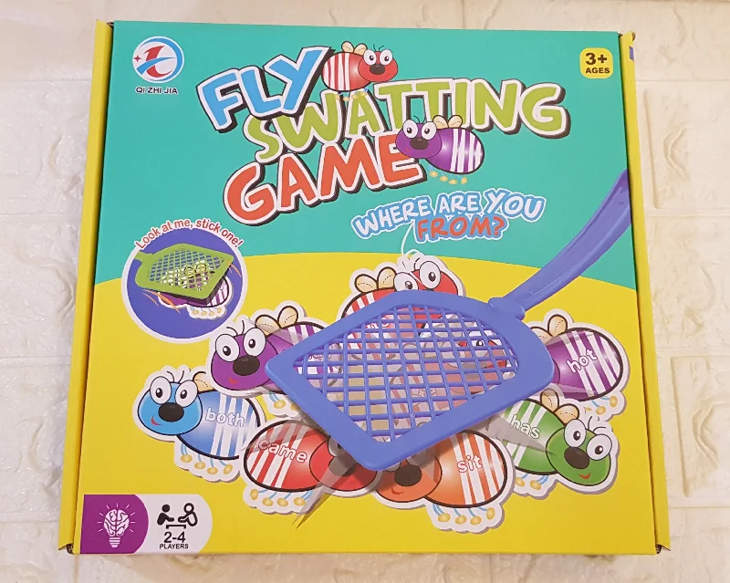 Solid Wood Educational Toys with a Math - Problem - Solving ChallengeFly Swatting Game  - Sight Words - Fun way of learning sight words