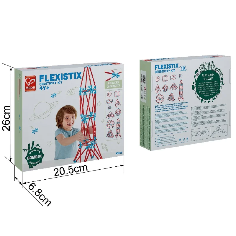 Sustainable Wooden Educational Toys with a Storytelling and Role - Playing SetHape Flexistix Creativity Kit