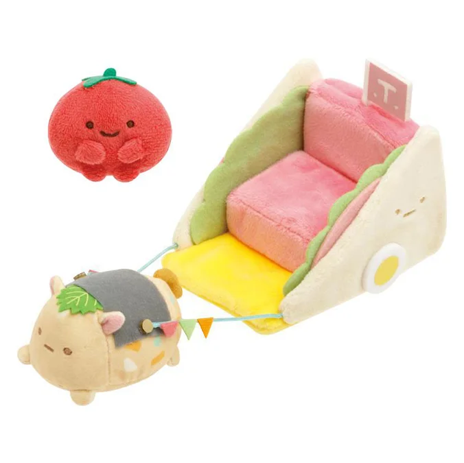 Dolls with a Hidden Compartment and Secret - Mission - Themed AccessoriesSandwich Carriage Plush Toy Set