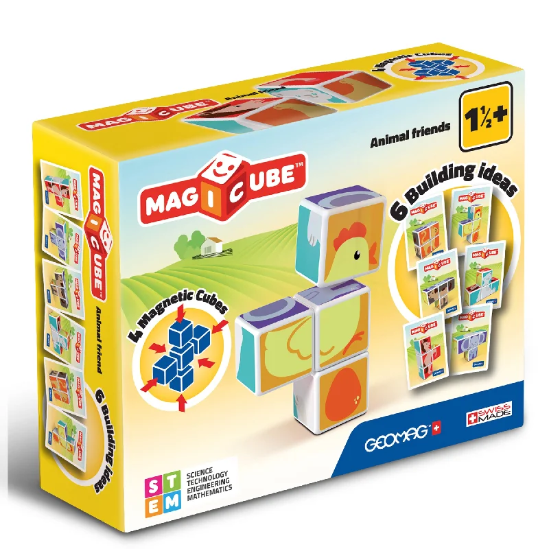 Magnetic Maze Toys for 4 - 7 - Year - Olds with Hidden TreasuresMagicube - Animal Friends