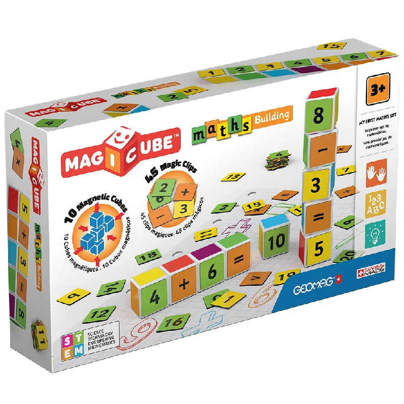 Magnetic Drawing Toys for Kids with Erasable Slates and Multiple Colored MagnetsMagicube - Maths Building