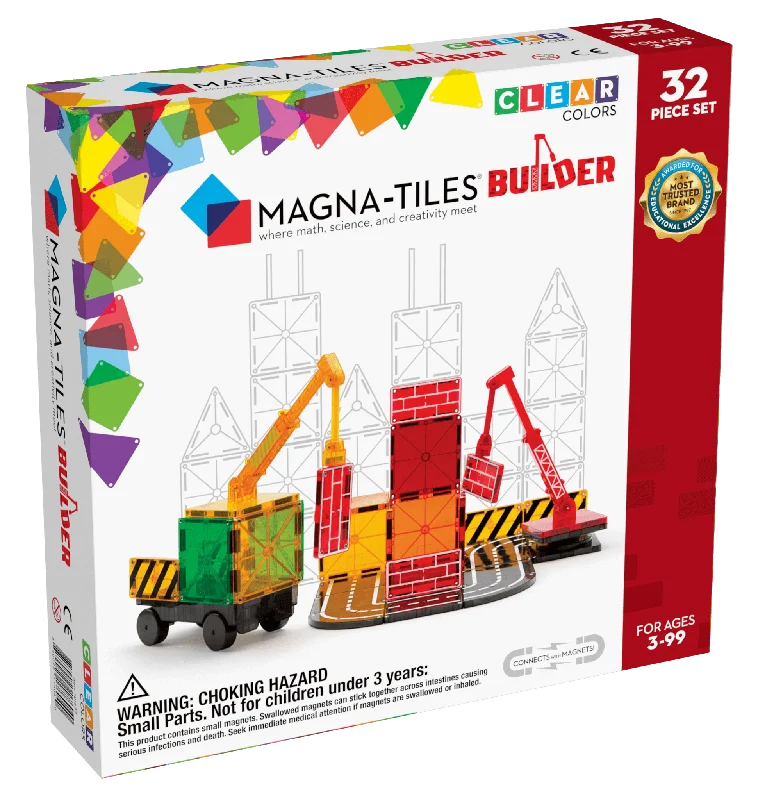 Magnetic Sensory Toys for Special Needs Children with Textured MagnetsMagna-Tiles® Builder 32-Piece Set