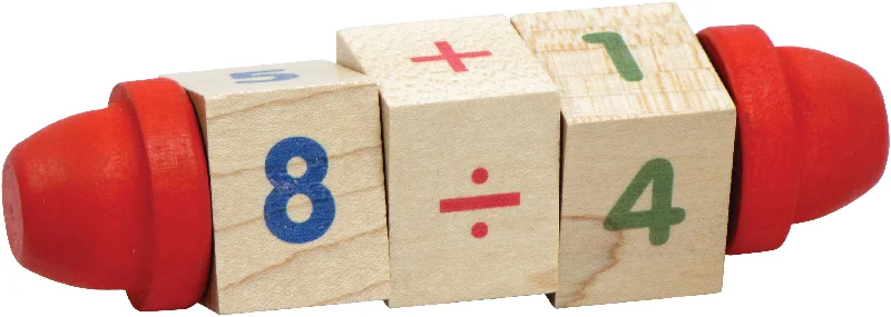 Hand - Carved Wooden Educational Toys with Alphabet - Learning BlocksMaple Landmark - Spinny Math