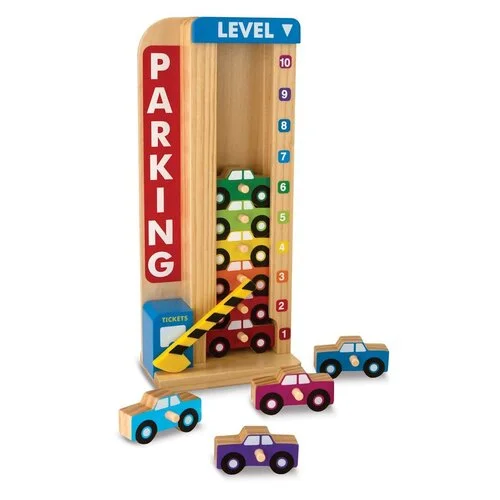 Hand - Made Wooden Educational Toys with a Space - Exploration SimulationMelissa & Doug - Stack & Count Parking Garage