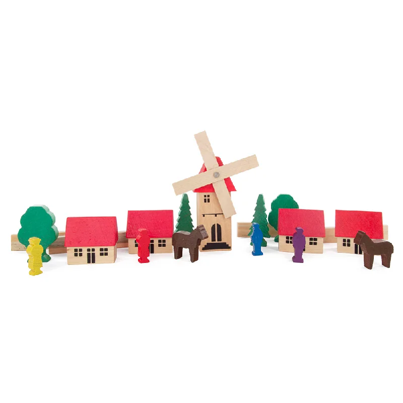 Dolls for Art Enthusiasts with a Painting Set and Art - Inspired AccessoriesMini Windmill Village