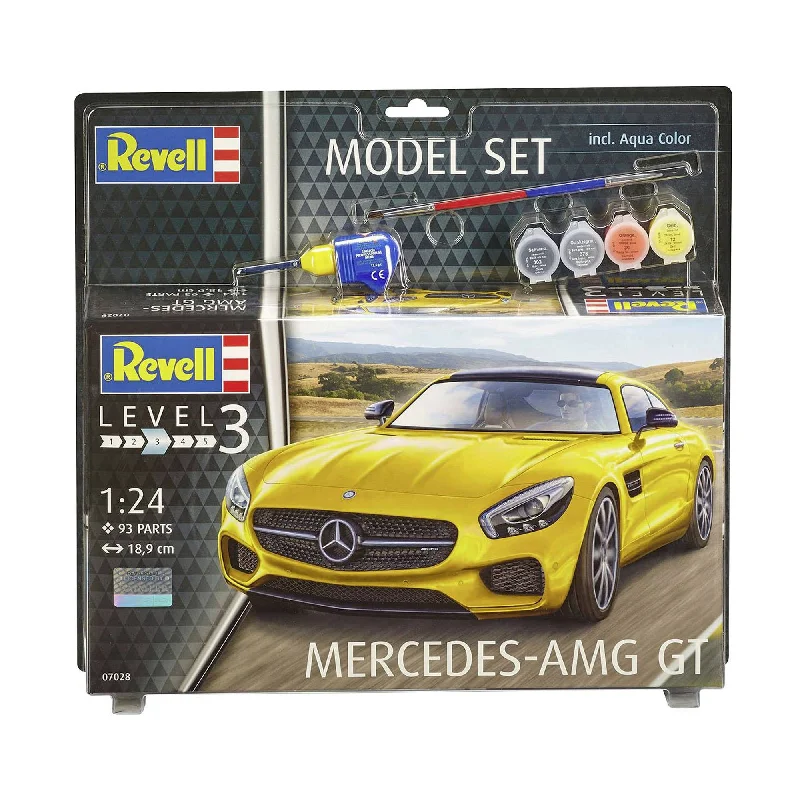 Sustainable Solid Wood Pirate Ship Models Toys for Adventure - Seeking BoysModel Set - Mercedes AMG GT