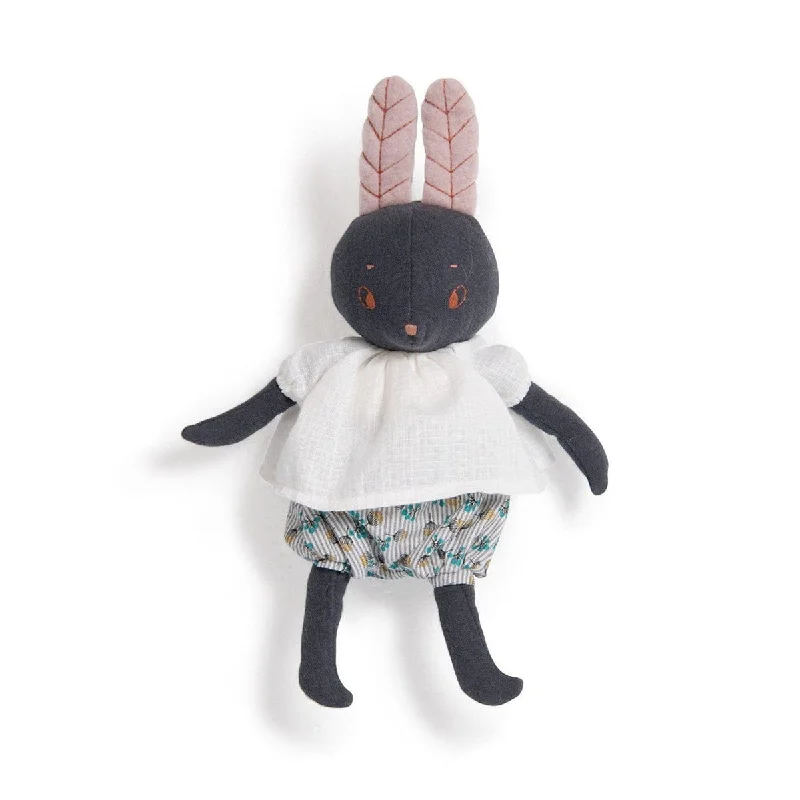 Plus - Sized Soft - Body Cloth Dolls for Toddlers with a Set of Colorful Clothing AccessoriesMoulin Roty apres la pluie Lune the rabbit