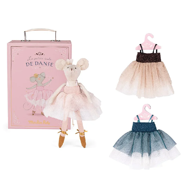 Dolls with a Waterproof Body and Beach - Themed AccessoriesMoulin Roty ecole de danse mouse tutu suitcase wardrobe