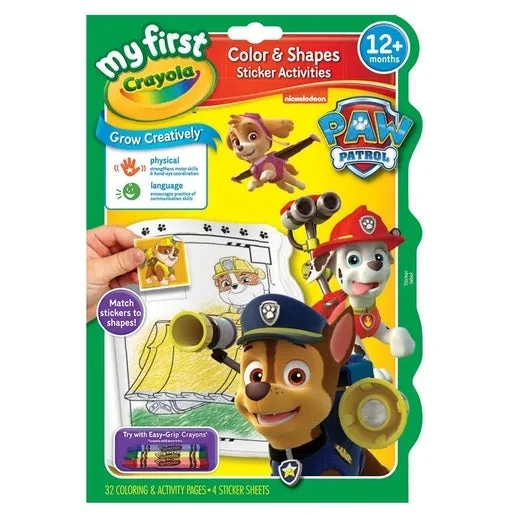 Eco - Conscious Solid Wood Educational Toys with a Social - Skills Development GamePaw Patrol Color and Shapes sticker activities