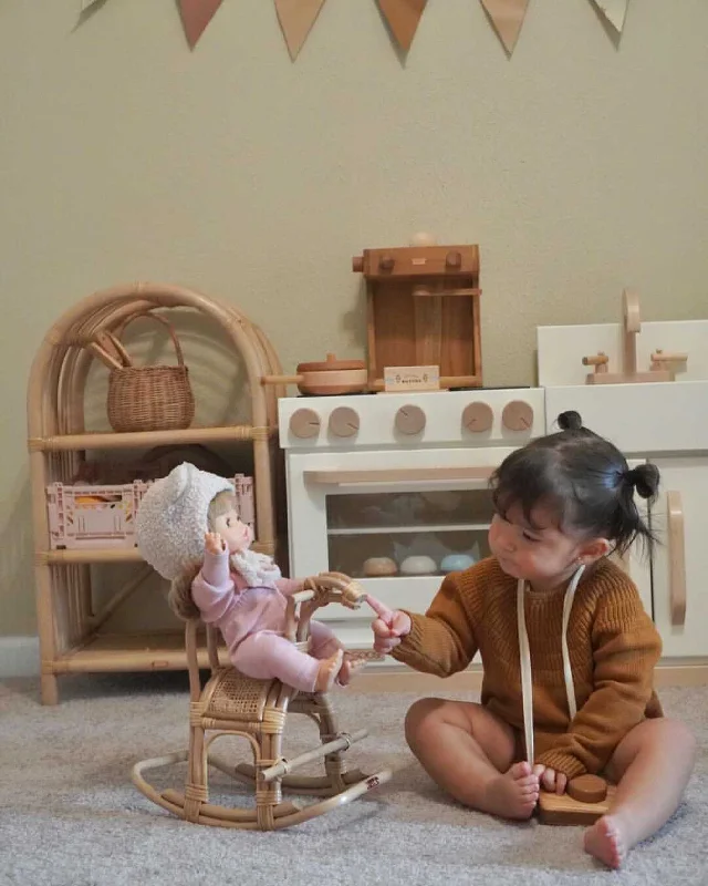 Dolls with Sound - Activated Movements and a Set of Musical Instrument AccessoriesPoppie Mini Rocker