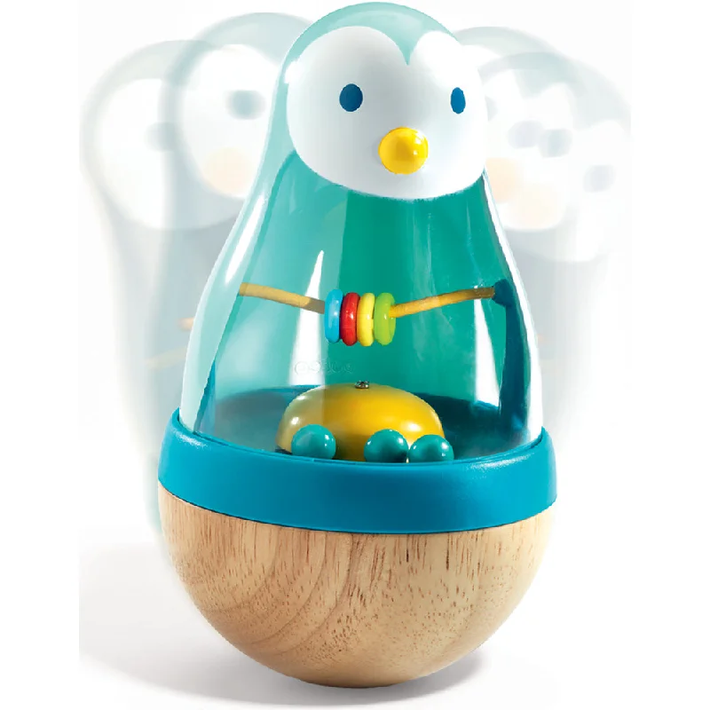 Solid Wood Educational Toys with a Math - Problem - Solving ChallengeDjeco Roly Pingui  - Toys For Babies