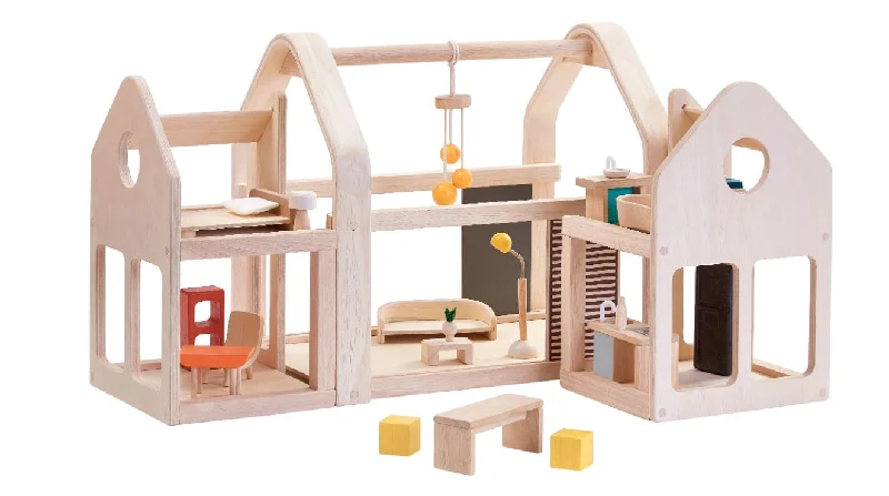 Eco - Conscious Solid Wood Educational Toys with a Social - Skills Development GameSlide and Go Dollhouse - Plan Toys