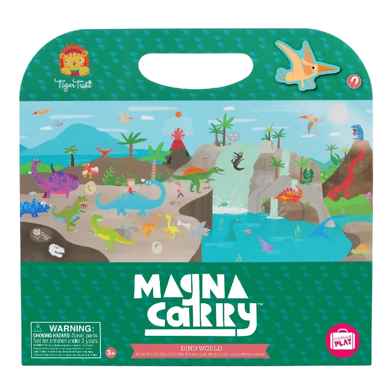 Magnetic Maze Toys for 4 - 7 - Year - Olds with Hidden TreasuresTIGER TRIBE - MAGNA CARRY: DINO WORLD