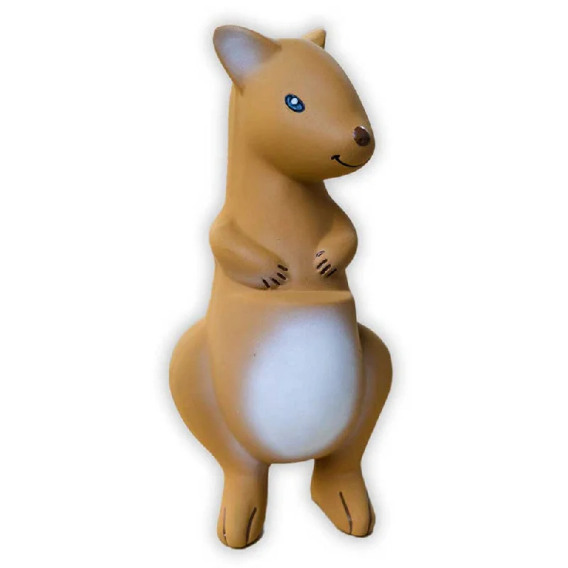 Natural Finish Wooden Educational Toys with a Music - Making Function for 3 - 5 Year OldsTikiri My 1st Australian Animal Natural Rubber Toy - Kangaroo