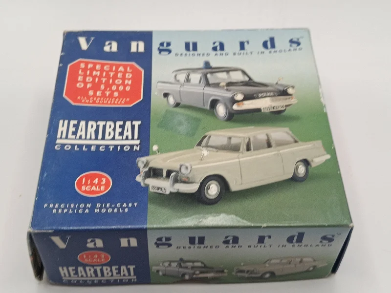 Die - Cast Model of a Military Jeep with Camouflage Paint and Weapon AccessoriesVanguards 'Heartbeat' Set Triumph + Anglia