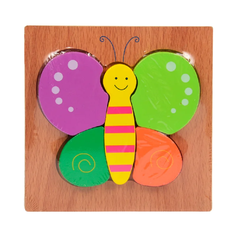 Large - Scale Solid Wood Educational Toys for Group Learning and CollaborationWB WOODEN PUZZLE BUTTERFLY