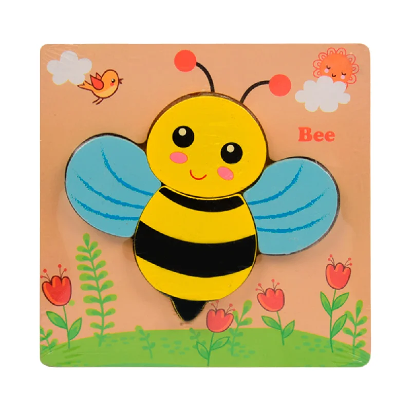 Eco - Conscious Solid Wood Educational Toys with a Social - Skills Development GameWOODEN PUZZLE BEE