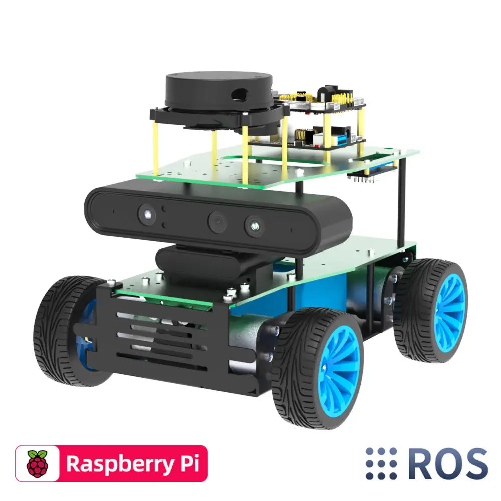 Yahboom ROSMASTER X1 AI Robot RaspberryPi 5 Python Programmable Visual Recognition Mapping Navigation Radar Tracking(Basic Ver No RPi Board)