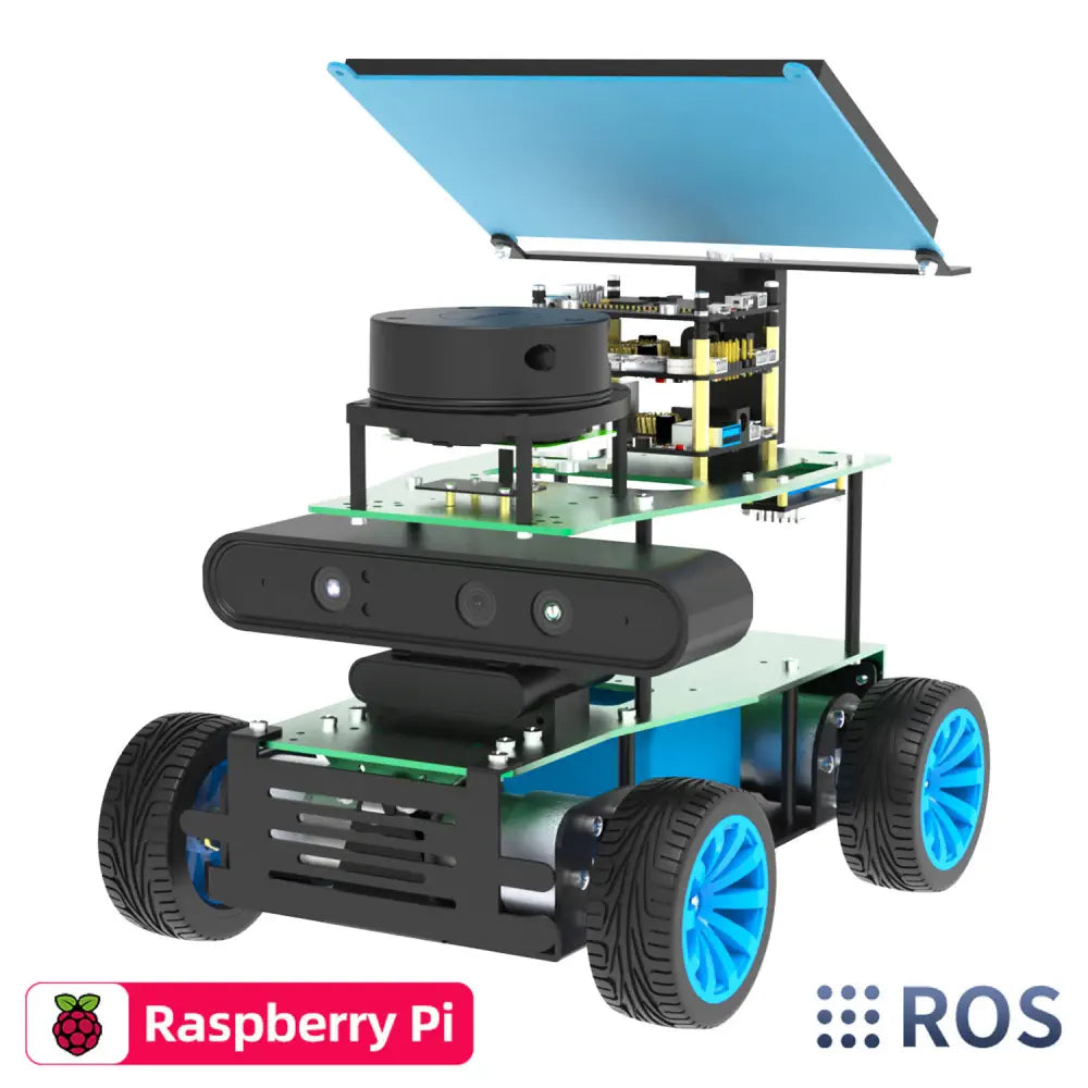 Yahboom ROSMASTER X1 AI Robot RaspberryPi 5 Python Programmable Visual Recognition Mapping Navigation Radar Tracking(Superior Ver No RPi 5 Board)