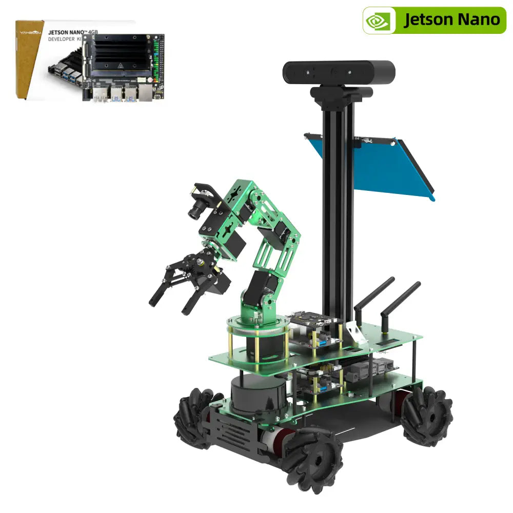 Yahboom Rosmaster X3 Plus 6-DOF Robotic Arm with AI Vision and Voice Control, Suitable for Adult DIY Projects (With Jetson Nano SUB Board)