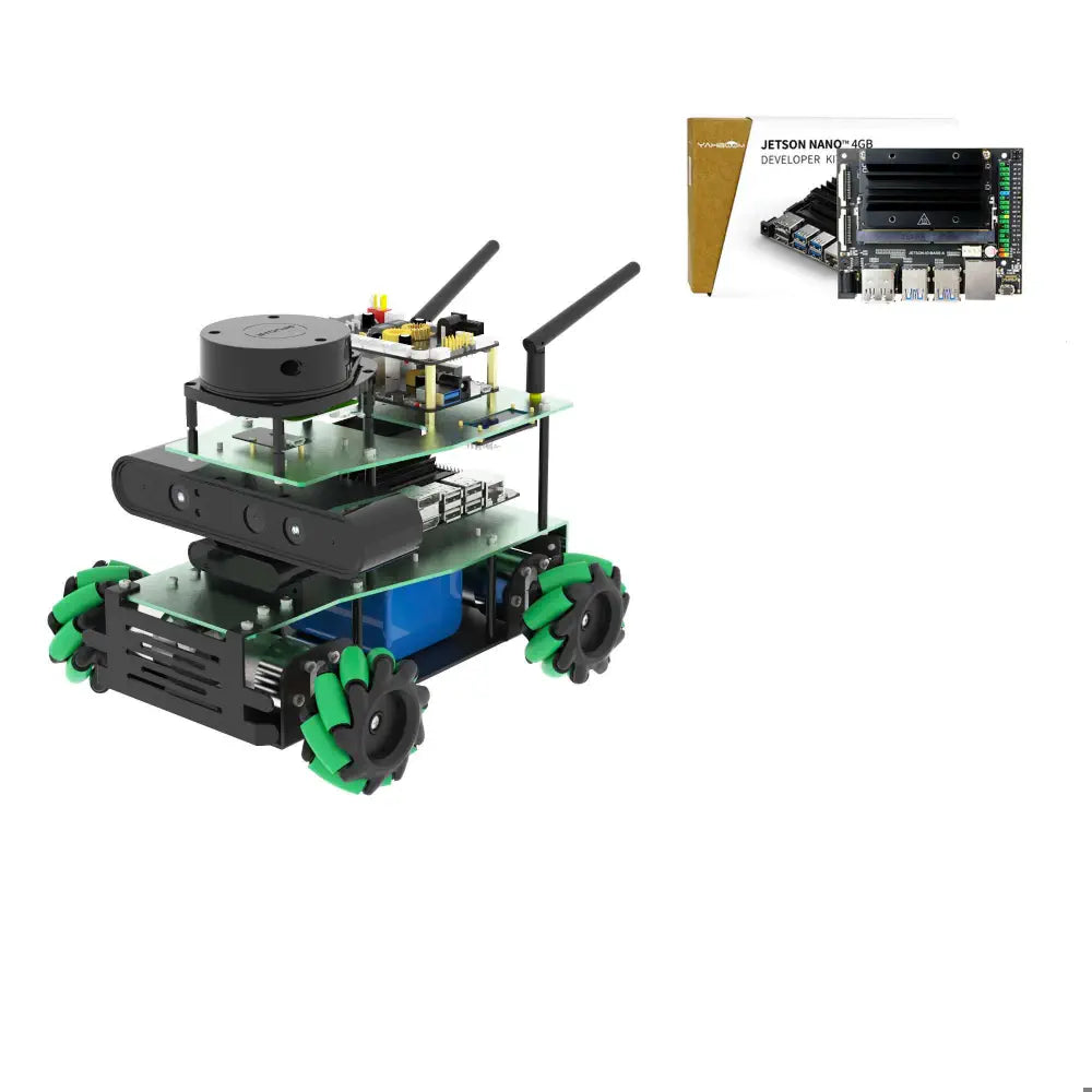 Yahboom ROSMASTER X3 Programmable ROS2 Robot Perfect Combination of AI Vision and Autonomous Driving Features with Jetson Nano 4GB SUB(Standard Kit）