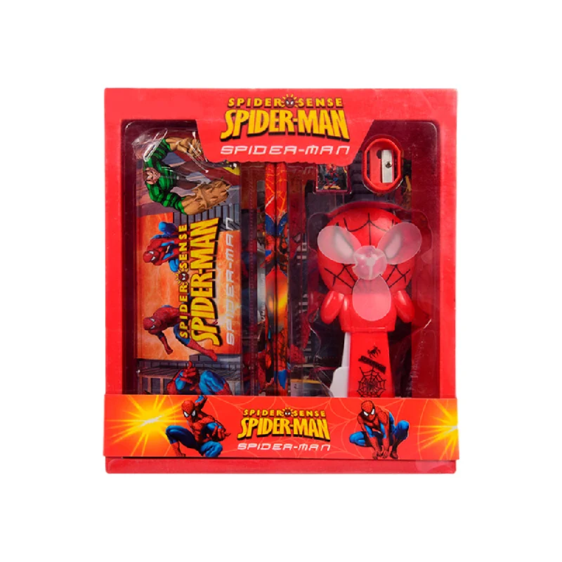 Eco - Conscious Solid Wood Educational Toys with a Social - Skills Development GameYOYO-833 SPIDER MAN STATIONARY KIT W FAN Z.B