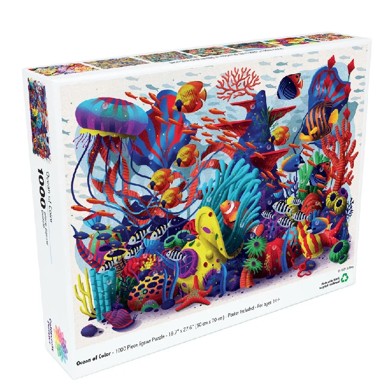 3D Wooden Puzzles of Historic Buildings with Intricate Details for Puzzle CollectorsPuzzle 1000 Ocean of Color