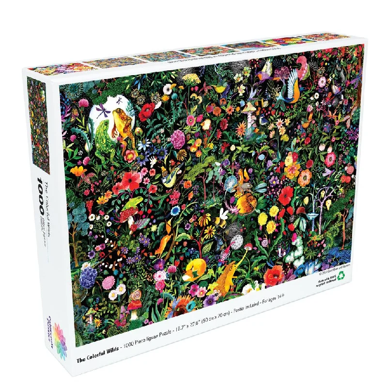 Braille - Labeled Wooden Puzzles for Visually Impaired IndividualsPuzzle 1000 The Colorful Wilds