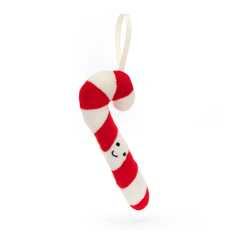 Washable Plush Rabbits with Long Ears for Everyday CuddlesFestive Folly Hanging Decoration - Candy Cane