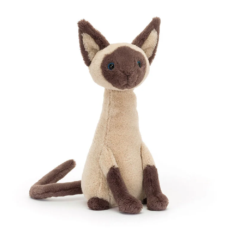 Miniature Plush Kittens with Realistic Details for CollectorsJellycat Iris Siamese Cat