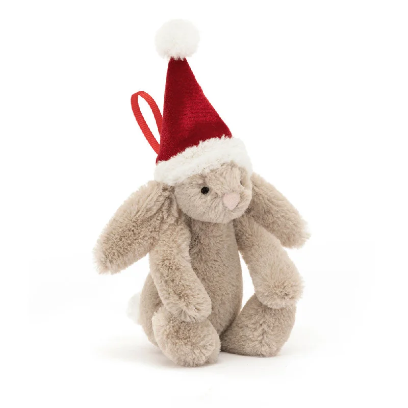 Heat - Retaining Plush Cats for Cold Winter NightsOrnament - Bashful Christmas Bunny