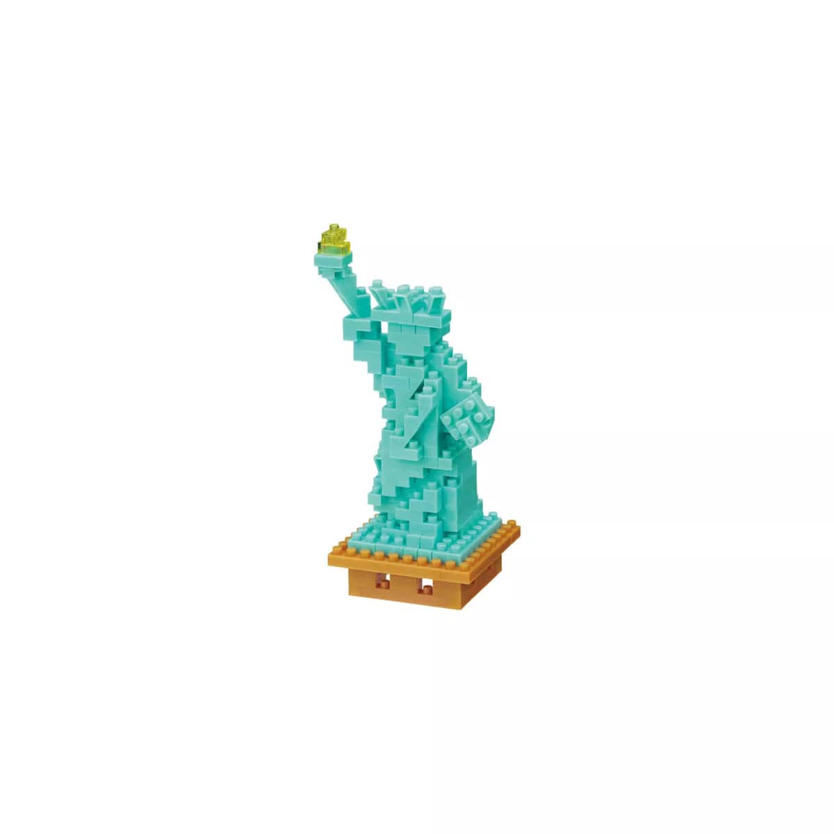 Small - Scale 50 - Piece Wooden Puzzles of Cartoon Characters for Toddlers' Early LearningMini Statue of Liberty Nanoblock