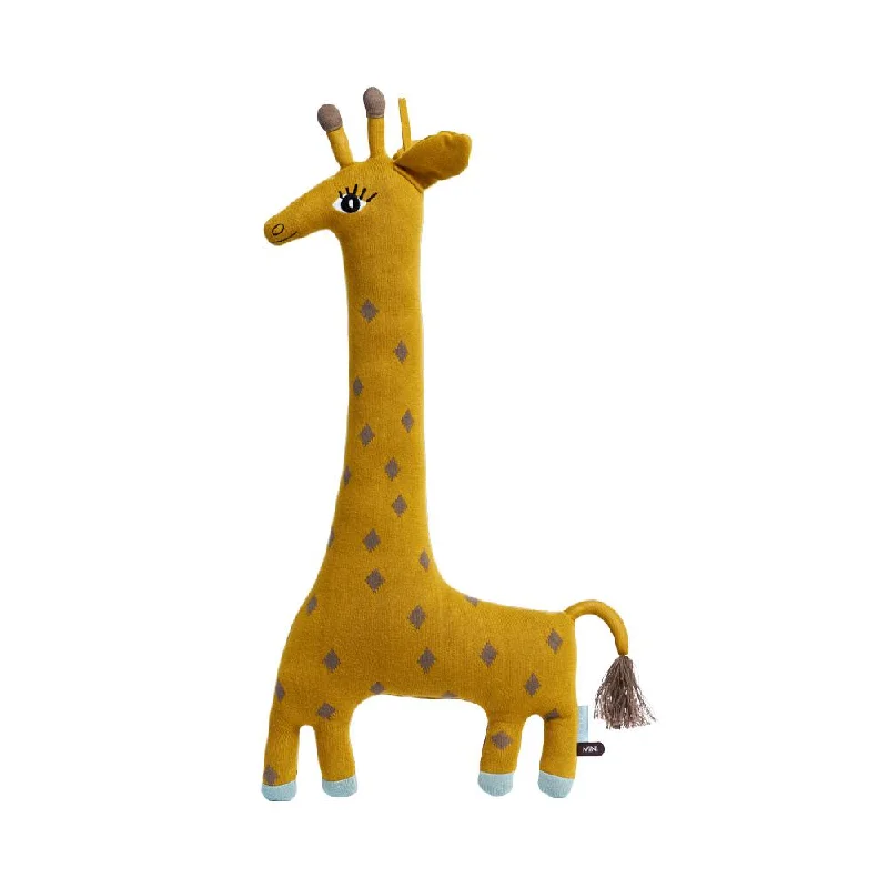 Plush Mermaid Toys with Glittery Tails for Little Girls' Fantasy PlayNoah Giraffe Cushion in Curry