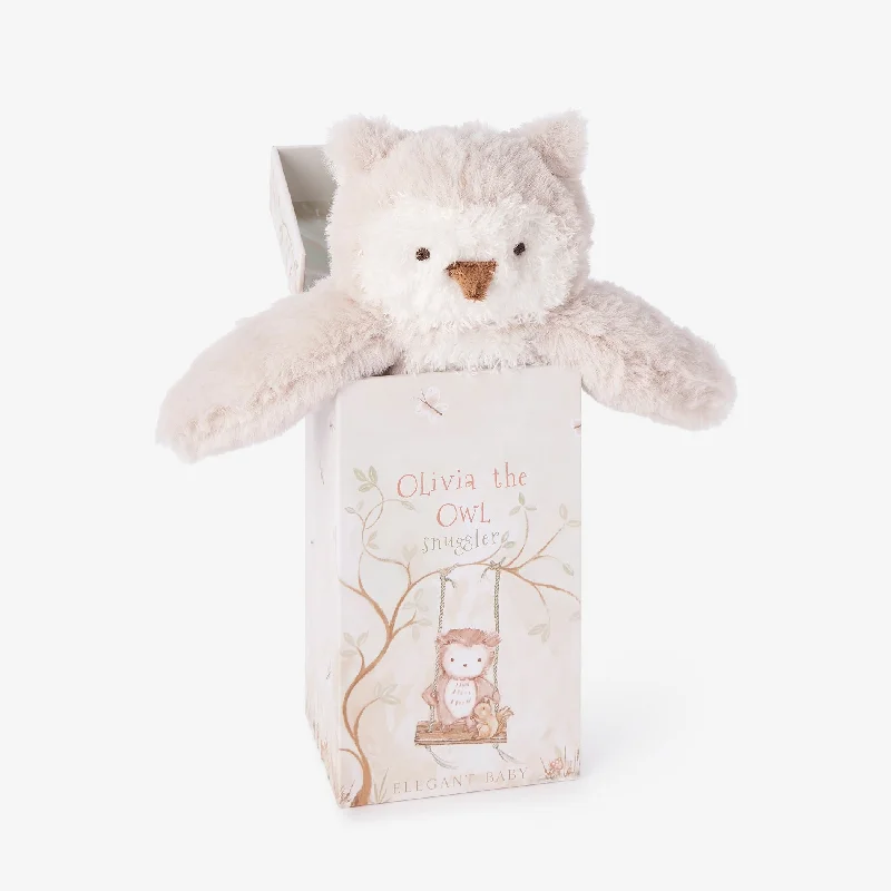 Scented Plush Owls with a Soothing Aroma for RelaxationOlivia the Owl Snuggler Plush Security Blanket w/ Gift Box