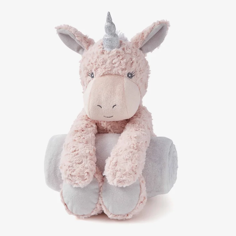 Plush Unicorns with Shiny Horns for Children's Birthday GiftsSwirl Unicorn Bedtime Huggie Plush Toy