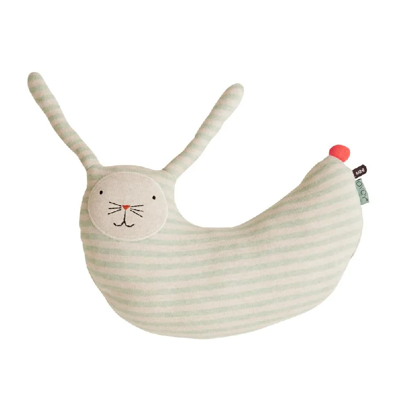 Washable Plush Rabbits with Long Ears for Everyday CuddlesRabbit Peter Cushion in Minty / White