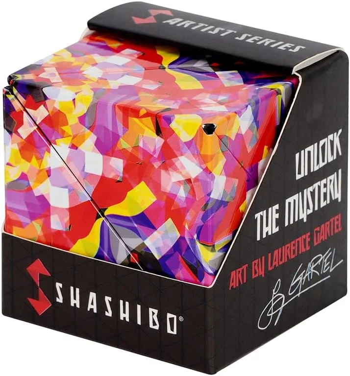 Puzzle - Swapable Wooden Puzzles with a Circus Theme for Community ExchangesShashibo Artist Shape Shifting Box - Confetti