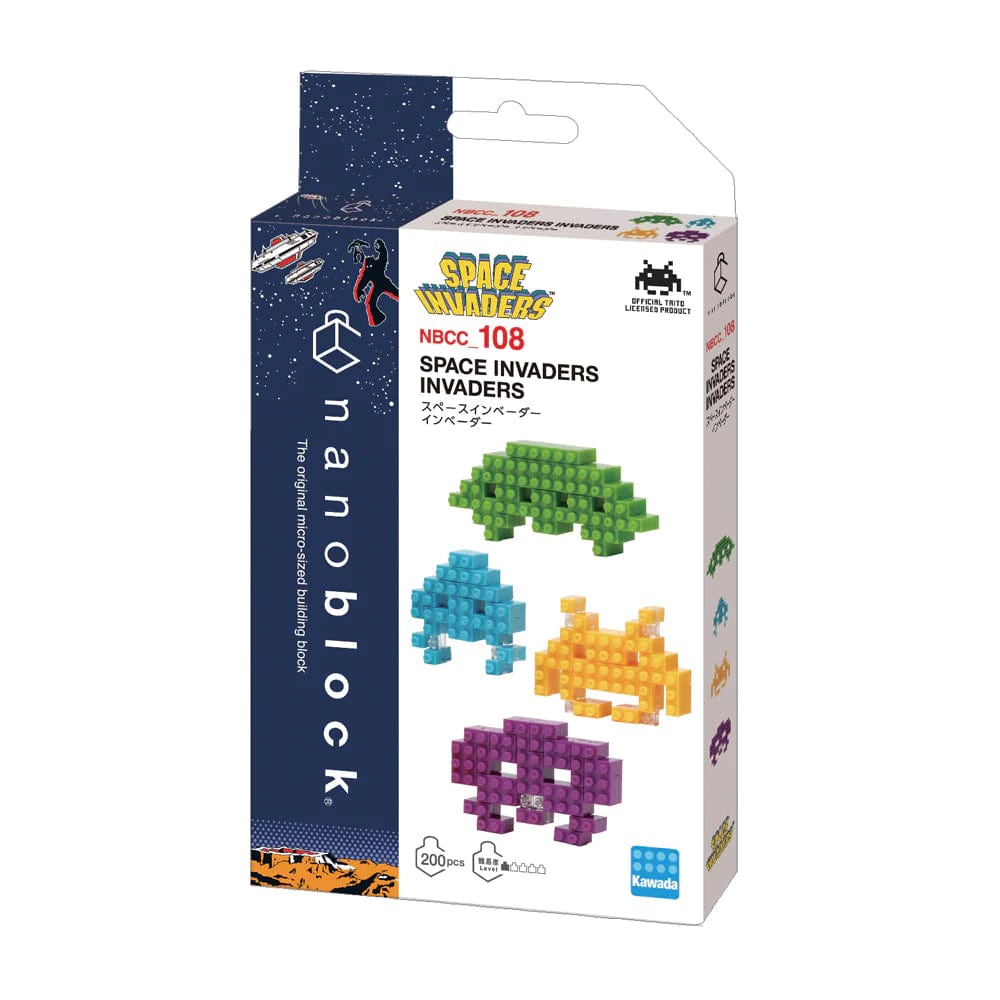 Braille - Labeled Wooden Puzzles for Visually Impaired IndividualsSpace Invaders Nanoblock