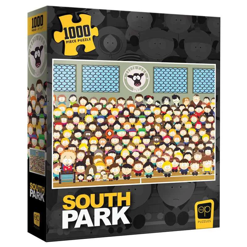 Small - Scale 50 - Piece Wooden Puzzles of Cartoon Characters for Toddlers' Early LearningPuzzle 1000 South Park Go Cows!